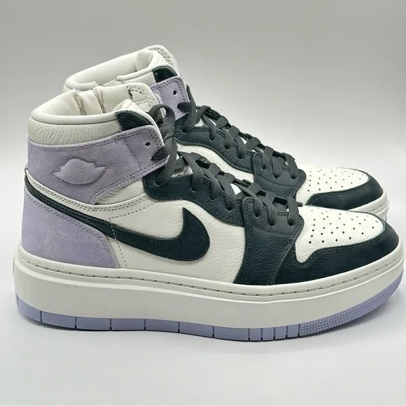 Women’s Air Jordan 1 Elevate High Sz 10.5 Titanium/DK Smoke Grey Sail m - Picture 3 of 11